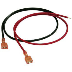 (2) 18"BATTERY LEADS;RED&BLACK